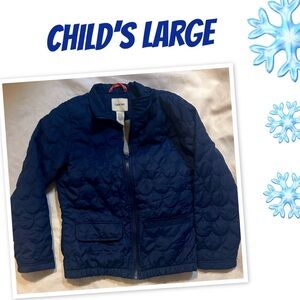 Cherokee Navy and Gray Quilted Jacket